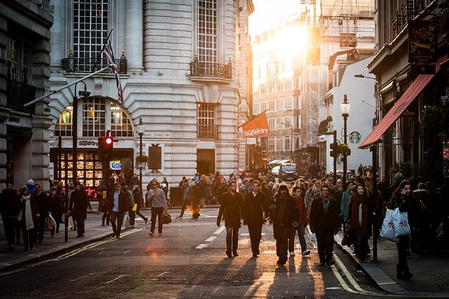 urban, people, crowd