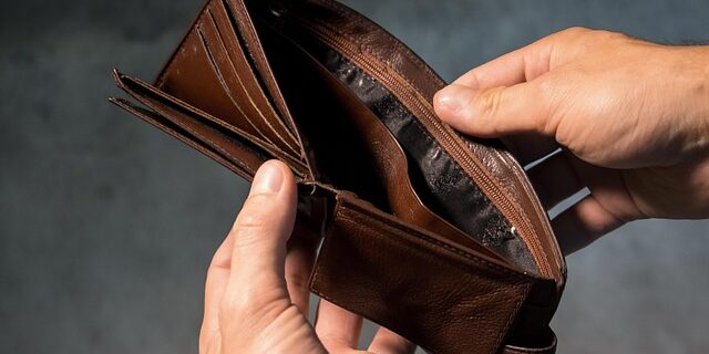 wallet, empty, poverty